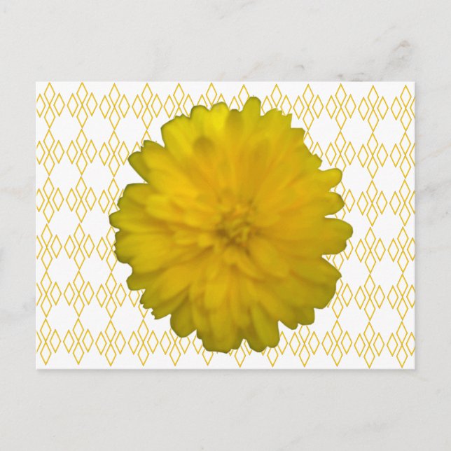 Yellow Marigold Postcard Postkarte (Vorderseite)