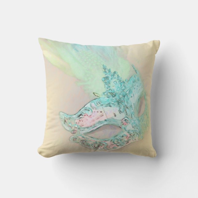 Yellow Masquerade Kissen (Vorderseite)