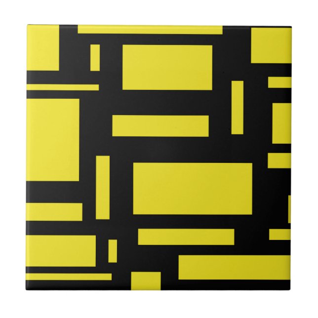 Yellow Maze Fliese (Vorderseite)