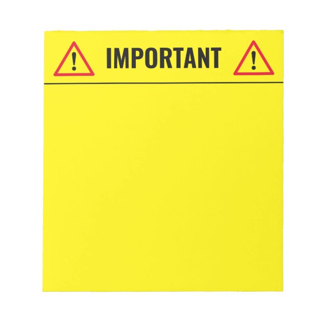 Yellow memo writing notepad for Stuff Notizblock (Vorderseite)