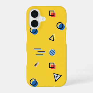 Yellow Memphis Monogram Case-Mate iPhone Case 16 Hülle