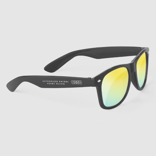 Yellow Mirror Petal Patrol Sonnenbrille (Rechts)