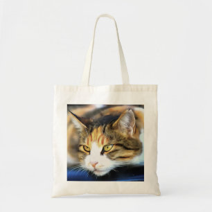 Yellow Mit Augen Calico Katze Realistisches Pet Po Tragetasche