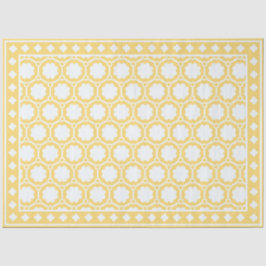 Yellow Modern Bone Inlay Decoupage Paper Seidenpapier