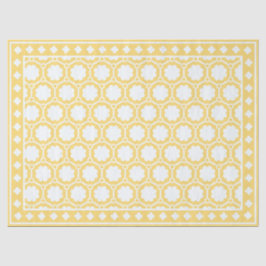 Yellow Modern Bone Inlay Decoupage Paper Seidenpapier