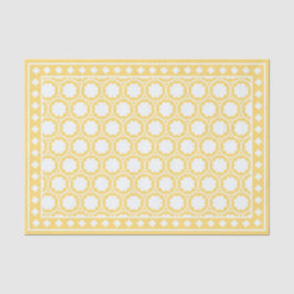 Yellow Modern Bone Inlay Decoupage Paper Seidenpapier