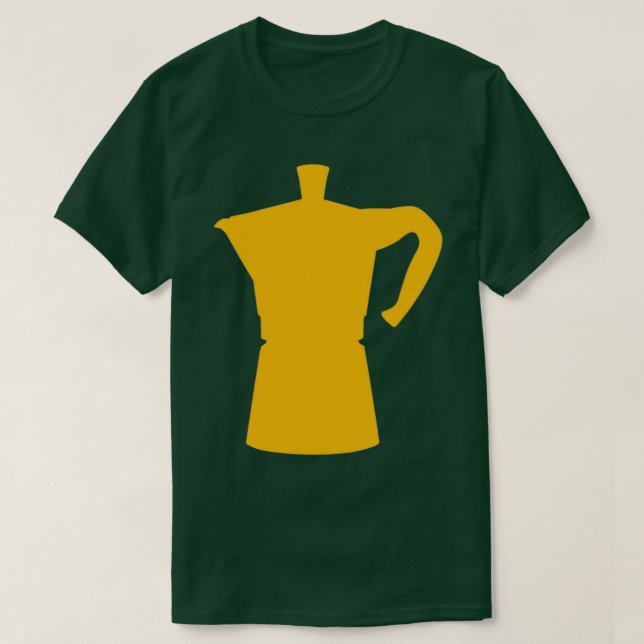 Yellow Moka Pot Limited Edition Design T-Shirt (Design vorne)