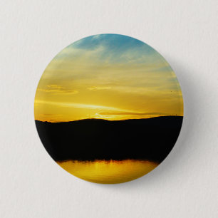 Yellow Mt Lake Sunset Button