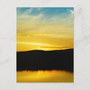 Yellow Mt Lake Sunset Postkarte