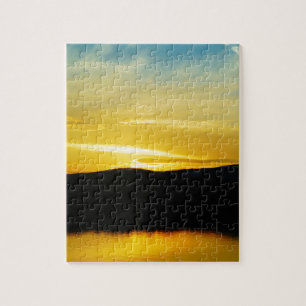 Yellow Mt Lake Sunset Puzzle