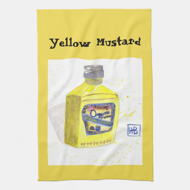 Yellow Mustard Geschirrtuch (Vertikal)