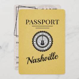 Yellow Nashville Passport Save the Date