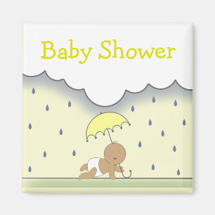 Yellow Neutral Baby Shower Magnet - Regen & Regens