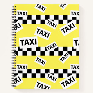 Yellow New York Taxi Cab Notizbuch