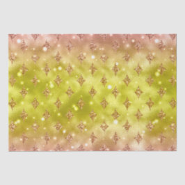 Yellow Ombre Glitzer Star Celestial Muster Seidenpapier