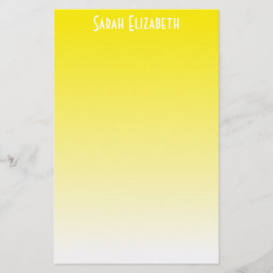 Yellow Ombre Stationery Briefpapier