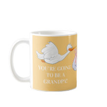 Yellow Opa Pregnancy Announction Stork Baby