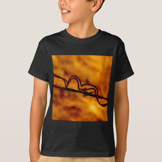 Yellow Orange Barbed Wire Fugue T-Shirt (Vorderseite)