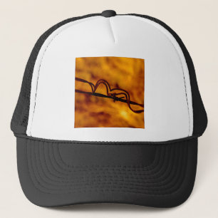 Yellow Orange Barbed Wire Fugue Truckerkappe