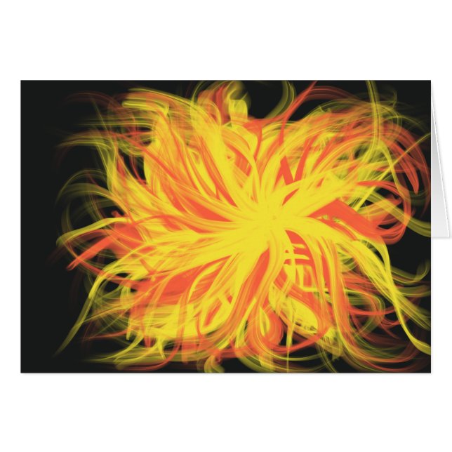 Yellow Orange Fire Star Christliche Heilige Geistk (Vorderseite (Horizontal))