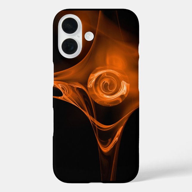 YELLOW ORANGE FRAKTAL ROSE Case-Mate iPhone HÜLLE (Rückseite)