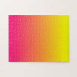 Yellow Orange Pink Ombre Puzzle<br><div class="desc">Das farbenfrohe Design ist von gelb bis hell rosa mit orangefarbenen Farbtupfern in der Mitte. Das ist eines der beliebtesten Rätsel in meinem Shop. Wenn Sie gewollt haben,  dies auf einen Artikel mit größerer Wohngestaltung zu übertragen,  senden Sie eine Anfrage.</div>