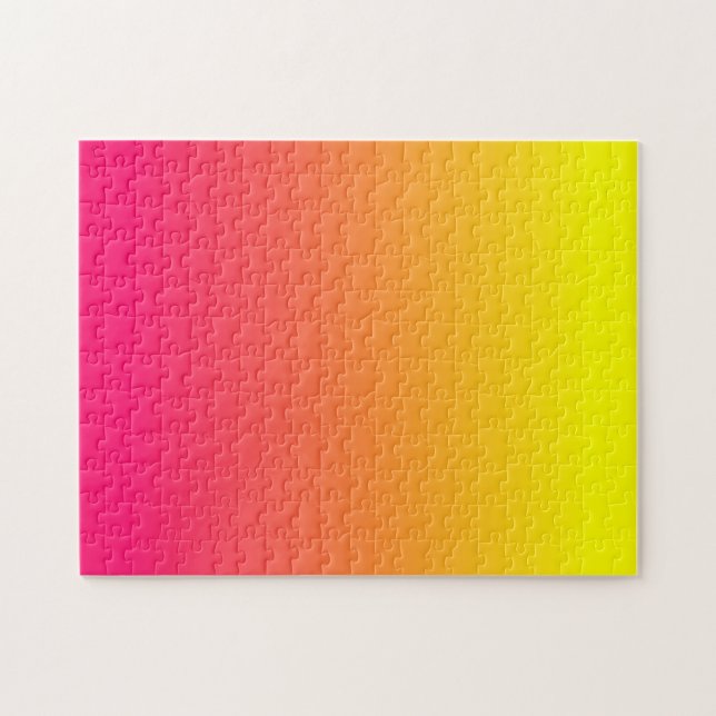 Yellow Orange Pink Ombre Puzzle (Horizontal)