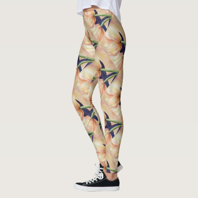 YELLOW ORANGE TULIPS | LEGGINGS (Links)
