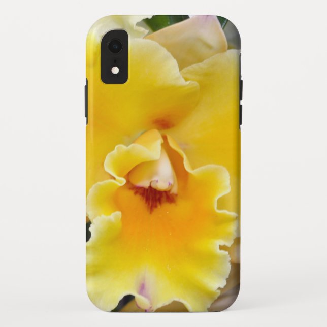 Yellow Orchid Case-Mate iPhone Hülle (Rückseite)