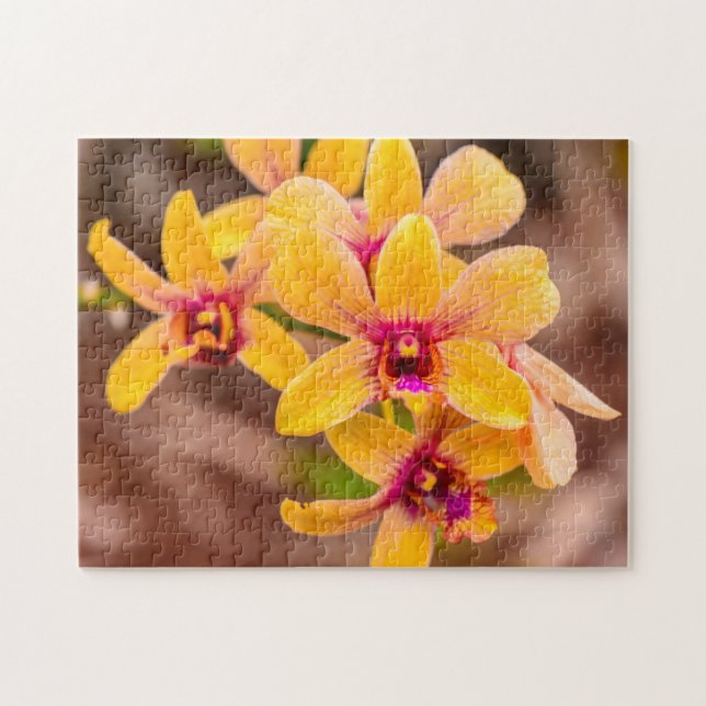 Yellow Orchid, Lawai, Kauai, Hawaii Puzzle (Horizontal)