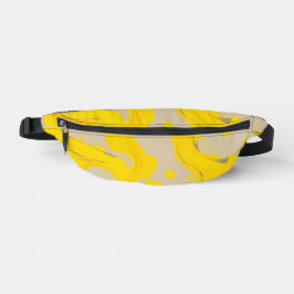 Yellow Organic Abstract Bauchtasche