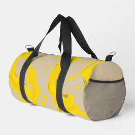 Yellow Organic Abstract Duffle Bag
