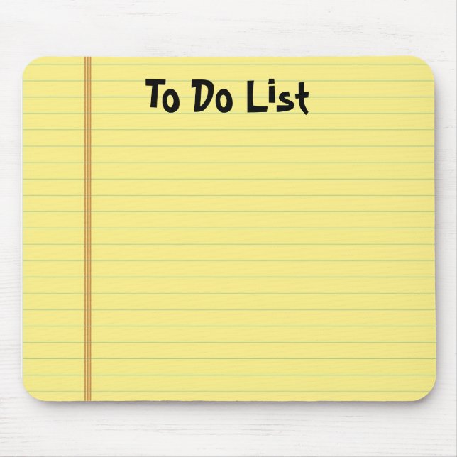 Yellow Pad Mousepad (Vorne)