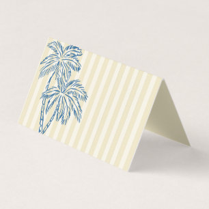 Yellow Palm Springs Pastellstrand Party Platzkarte