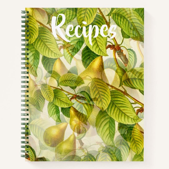 Yellow Pears Recipio Book Notizbuch (Vorderseite)