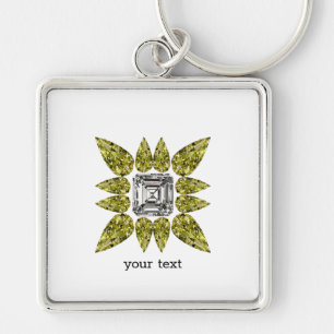 Yellow Peel Diamond Schlüsselanhänger