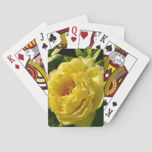 Yellow Peony Playing Cards Spielkarten