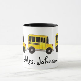 Yellow Personalisiert Teacher School Busfahrer Ges Tasse