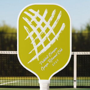Yellow Pickleball Champion Trophie Schläger