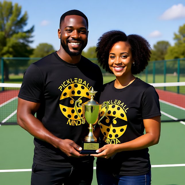 Yellow Pickleball Ninja T-Shirt (Yellow Pickleball Ninja T-Shirt)