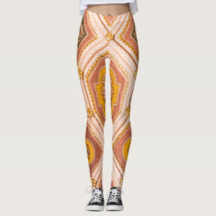 Yellow Pink Ungarische Architektur Leggings
