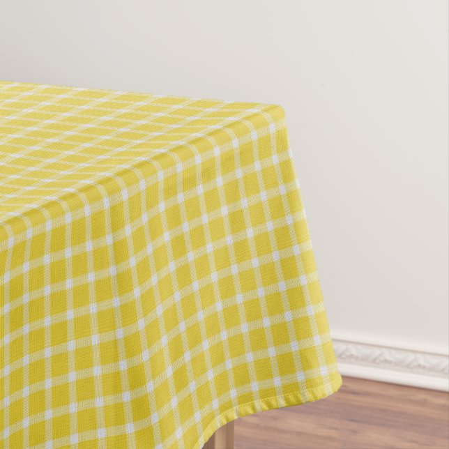 Yellow Plaid Tischdecke (Beispiel)