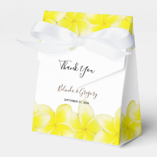 Yellow Plumeria Frangipani Wedding Geschenkschachtel