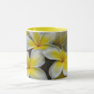 Yellow Plumeria Tropical Flower Tasse