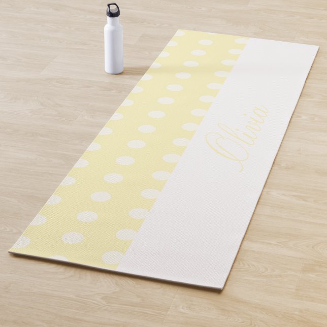 Yellow Poka Dots Yogamatte (Beispiel)