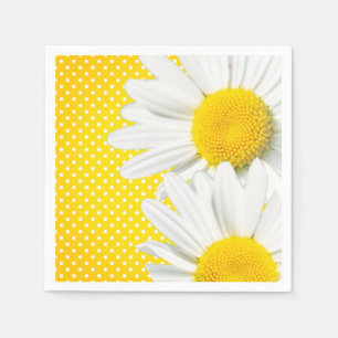 Yellow Polka Dot Napkins Serviette