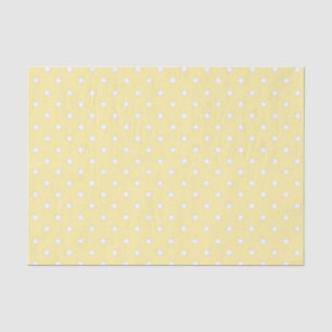 Yellow Polka Dot Pattern Seidenpapier
