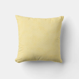 Yellow Polka Dot Watercolor Kissen