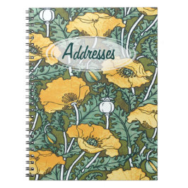 Yellow Poppy Address Notizblock
