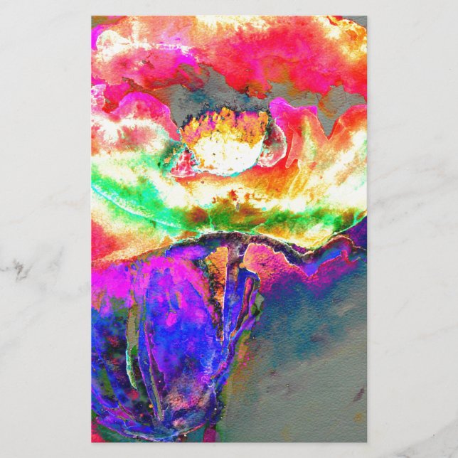 Yellow Poppy Briefpapier (Vorderseite)